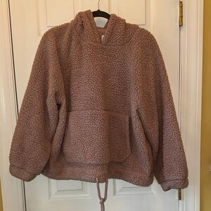 American Eagle Outfitters Mauve/Tan Sherpa Jacket